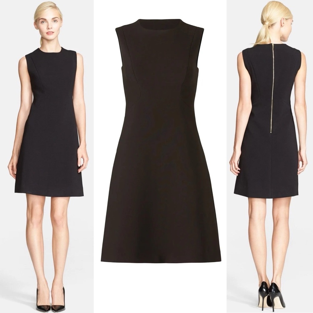 Kate Spade New York Black Sicily Sleeveless A Line Flare Dress Womens 00 EUC